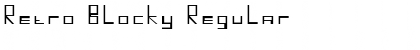Retro Blocky Regular Font