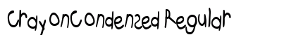 CrayonCondensed Regular Preview