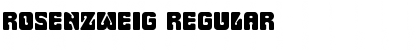 Rosenzweig Regular Font