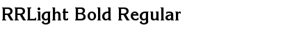 RRLight Bold Regular Font