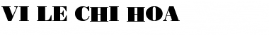 VI Le Chi Hoa Normal Font