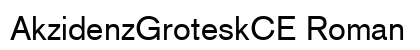 AkzidenzGroteskCE Roman font free download