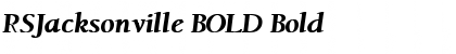 RSJacksonville BOLD Bold Font