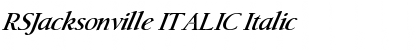 RSJacksonville ITALIC Font