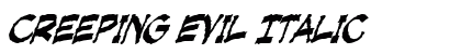 Creeping Evil Italic Preview