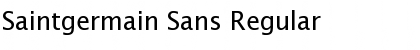 Saintgermain Sans Regular Font