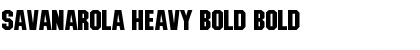 Savanarola Heavy Bold Font