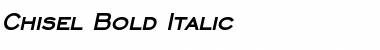 Chisel Bold Italic Font
