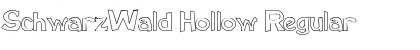 Download SchwarzWald Hollow Font