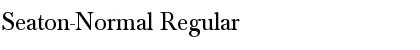Seaton-Normal Regular Font