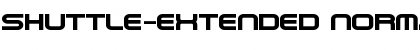 Shuttle-Extended Font