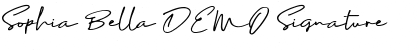 Sophia Bella DEMO Signature Font