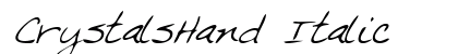 CrystalsHand Italic Preview