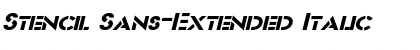 Stencil Sans-Extended Italic