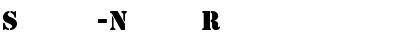 Stencil-Normal Regular Font