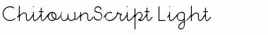 ChitownScript Light Regular Font