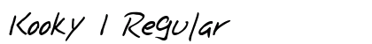 Kooky 1 Regular Font Preview