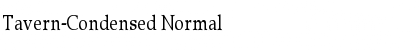 Tavern-Condensed Normal Font