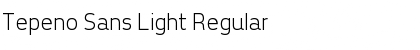 Tepeno Sans Light Regular Font
