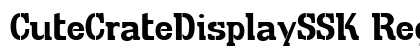 CuteCrateDisplaySSK Regular Font Preview