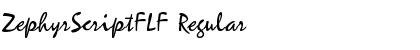 ZephyrScriptFLF Regular Font