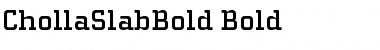 ChollaSlabBold Bold Font
