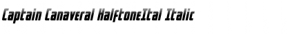 Captain Canaveral HalftoneItal Font