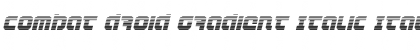 Combat Droid Gradient Italic Italic