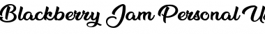 Download Blackberry Jam Personal Use Font