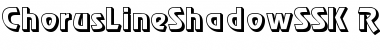 ChorusLineShadowSSK Regular Font