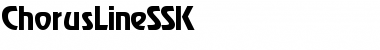 ChorusLineSSK Regular Font