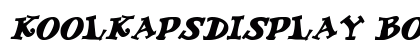 KoolKapsDisplay Bold Italic font free download