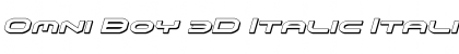 Download Omni Boy 3D Italic Font