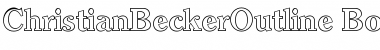 ChristianBeckerOutline Font