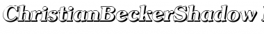 ChristianBeckerShadow-ExtraBol d-Italic Font