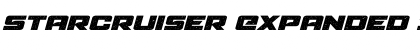 Starcruiser Expanded Italic Font