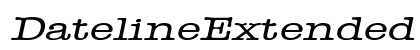 DatelineExtended Italic font free download