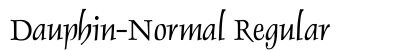 Dauphin-Normal Regular font free download