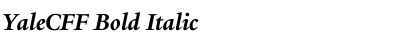 YaleCFF Bold Italic Font