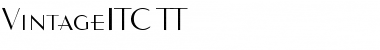 VintageITC TT Regular Font