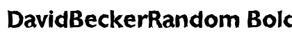 DavidBeckerRandom Bold font free download