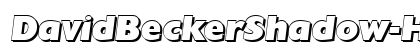 DavidBeckerShadow-Heavy Italic Preview