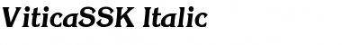ViticaSSK Italic