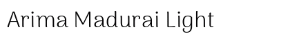 Arima Madurai Light font free download