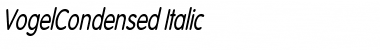 VogelCondensed Italic