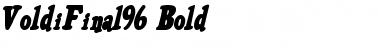 VoldiFinal96 Bold Font