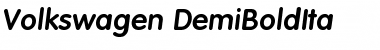 Download Volkswagen-DemiBoldIta Font