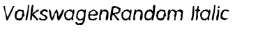 Download VolkswagenRandom Font