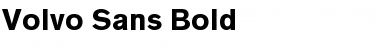 VolvoSansBold Font