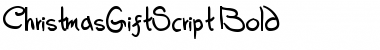 ChristmasGiftScript Bold Font